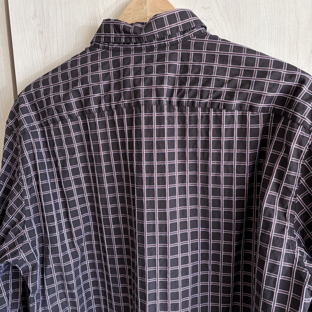 Facconable MultiColor Grid Pattern Button Down 10… - image 7